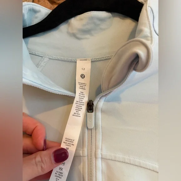 Lululemon Define Cropped Jacket, Pastel Blue - Picture 2 of 3